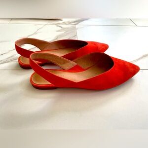 Madewell Statement Suede Slingback Flats